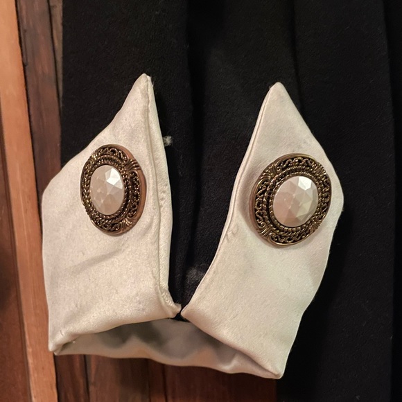 Vintage Muscari black/cream jacket, size 10 - Picture 3 of 6